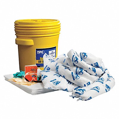 BRADY SPC ABSORBENTS SKO20 Spill Kit Oil Based Liquids Yellow