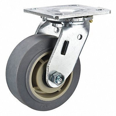 GRAINGER P21SPRP040R14 Standard Plate Castor Swivel 300 lb.