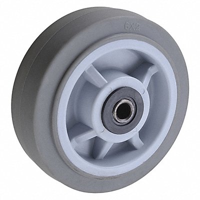 GRAINGER XS0620112 Nonmark Rubber Tread Plastic Core Wheel