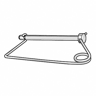 GRAINGER 5VU97 Safety Pin 3/4 Dia