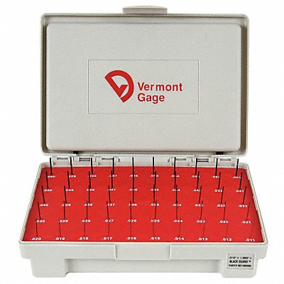 VERMONT GAGE 901100200 Black Oxide Coated Pin Gauge Set Dim Type