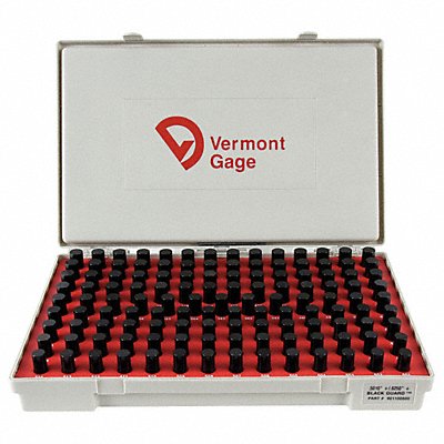 VERMONT GAGE 901100600 Black Oxide Coated Pin Gauge Set Dim Type