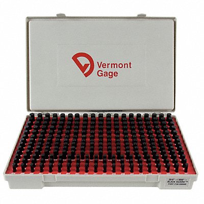 VERMONT GAGE 901200500 Black Oxide Coated Pin Gauge Set Dim Type