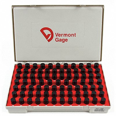 VERMONT GAGE 901200800 Black Oxide Coated Pin Gauge Set Dim Type