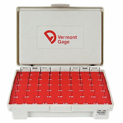 VERMONT GAGE 902200100 Black Oxide Coated Pin Gauge Set Metric