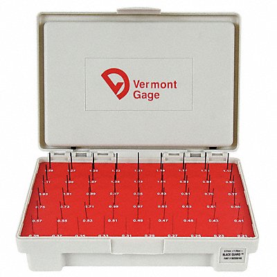 VERMONT GAGE 902300100 Black Oxide Coated Pin Gauge Set Metric