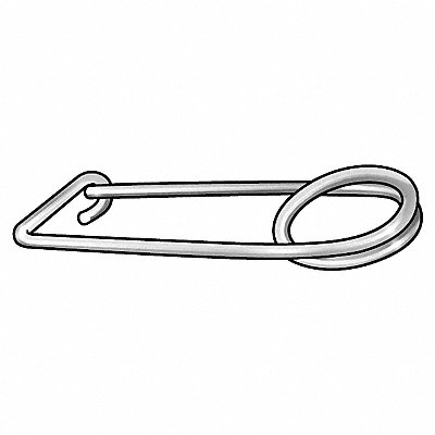 ITW BEE LEITZKE WWGSFPH004 SafetyPin Zinc 0.120x2 13/16 PK10