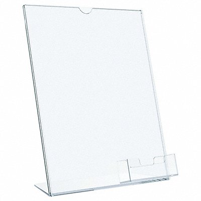 DEFLECTO 590601GR Sign and Business Card Holder 8-1/2x11