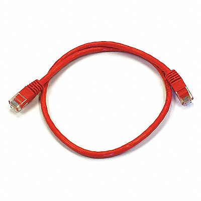 MONOPRICE 3424 Patch Cord Cat 6 Booted Red 2.0 ft.