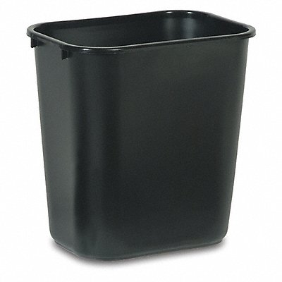 RUBBERMAID COMMERCIAL PRODUCTS FG295600BLA F9113 Wastebasket Rectangular 7 gal Black