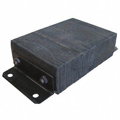 GRAINGER 5W824 Dock Bumper 10x4-1/2x14-3/4 in Rubber
