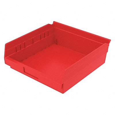 AKRO-MILS 30170RED F8874 Shelf Bin Red Industrial Grade Poly 4 in