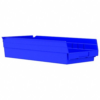 AKRO-MILS 30158BLUE F8876 Shelf Bin Blue Industrial Grade Poly 4 in