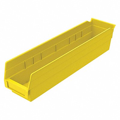 AKRO-MILS 30128YELLO F8462 Shelf Bin Yellow Industrial Grade Poly 4 in