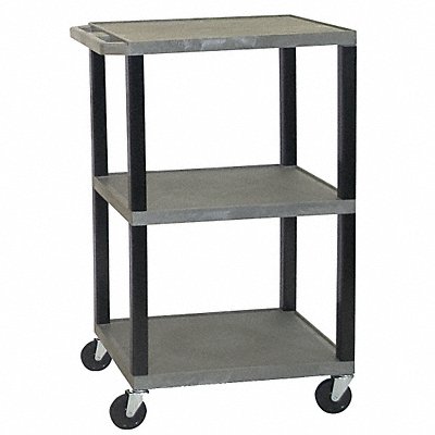 GRAINGER LP34EB Utility Cart 400 lb Cap. PE 2 Shelves