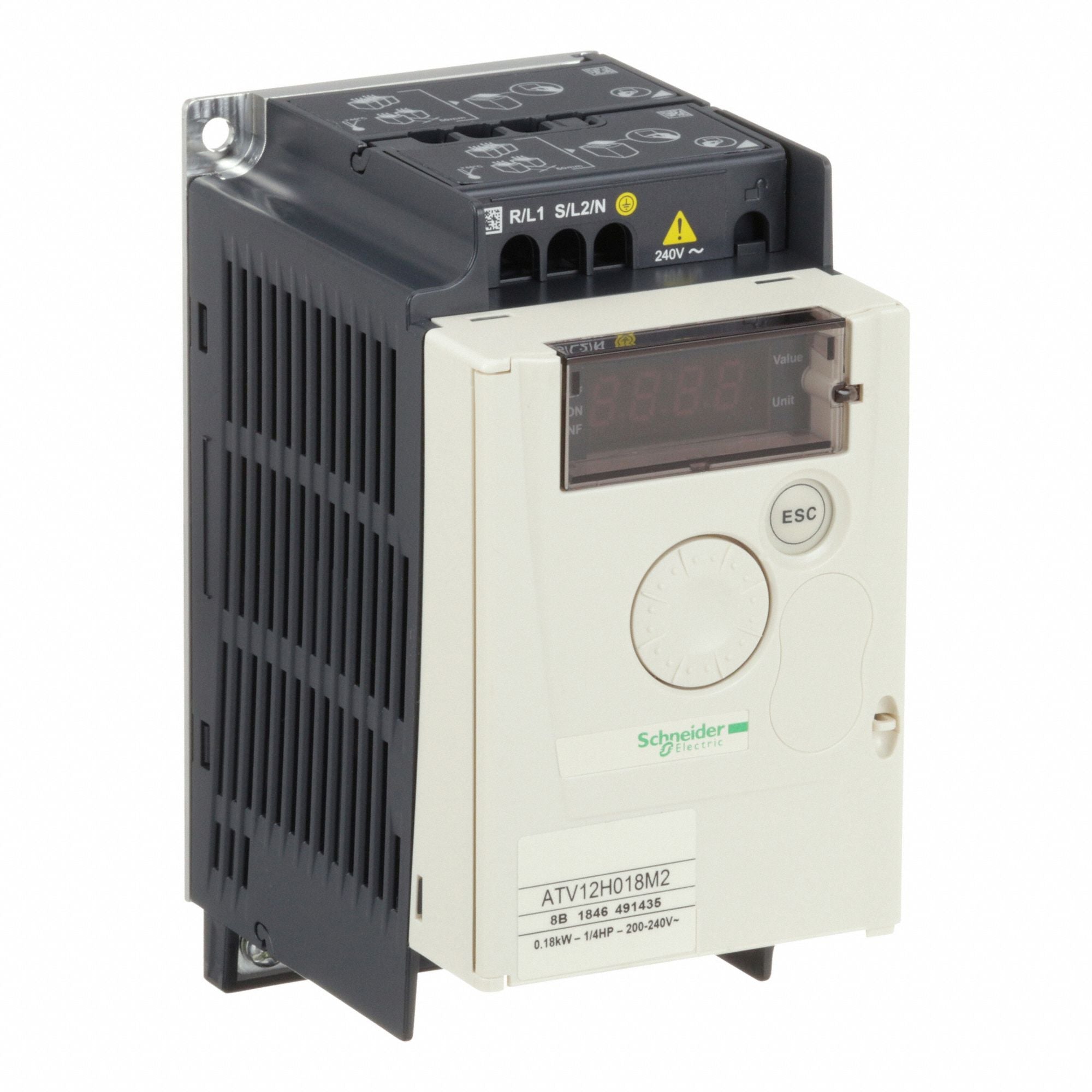 SCHNEIDER ELECTRIC ATV12H018M2 Variable Frequency Drive 1/4hp 200 to 240V