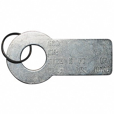 DAYTON 5WRU1 ID Tag 2 3/8 in L x 1 1/4 in W