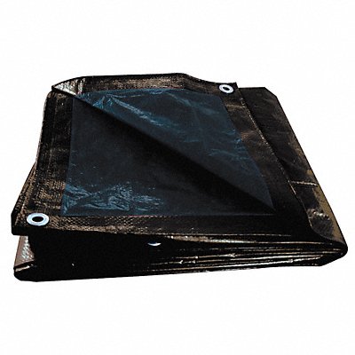 GRAINGER 3ZRV4 G8826 Tarp Black/Brown/ 39.33 ft L 23.83 ft W