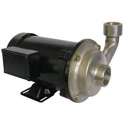 DAYTON 5WXT5 Centrifugal Pump 316SStl 3P 1 1/4in 1hp 90gpm