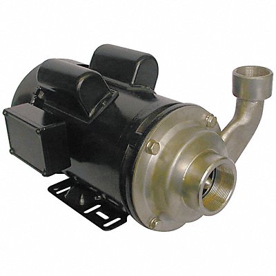 DAYTON 5WXT8 CntrfugPmp 316SStl 1P 1 1/2in 2hp 130gpm