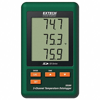 EXTECH SD200 Temperature Datalogger 3 Channel