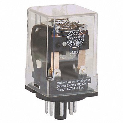 DAYTON 5YP79 H7955 General Purpose Relay 24VAC 10A 8Pins