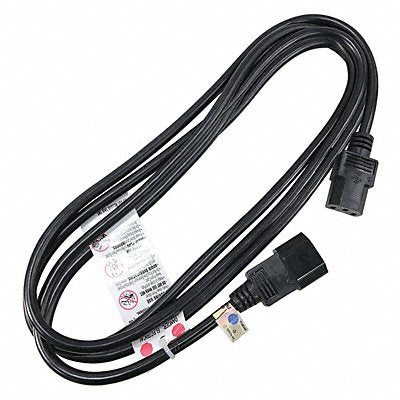 GRAINGER 5XFR7ID Pwr Cord IEC C14 SJT 10 ft Blk 10A 16/3
