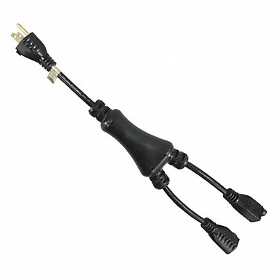 GRAINGER 5XFT7ID Splitter Powr Cord 5-15P SJT 1.2 ft 15A