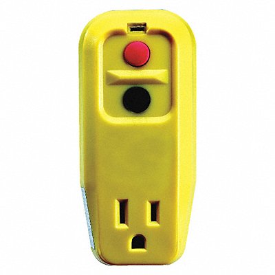 POWER FIRST 5YL43 Plug In GFCI w/o Cord 15A Yel 120V