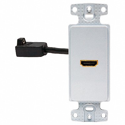 HUBBELL WIRING DEVICE-KELLEMS NS801W Video Wall Plate and Jack HDMI White