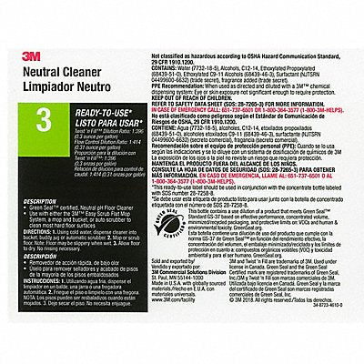 TOLCO 340403 Secondary Bottle Label Gloss Paper PK12