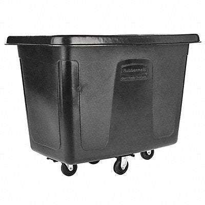 RUBBERMAID COMMERCIAL PRODUCTS FG461200BLA Cube Truck HDPE Black 11.9 cu ft.