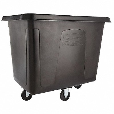 RUBBERMAID COMMERCIAL PRODUCTS FG461600BLA Cube Truck HDPE Black 16.0 cu ft.