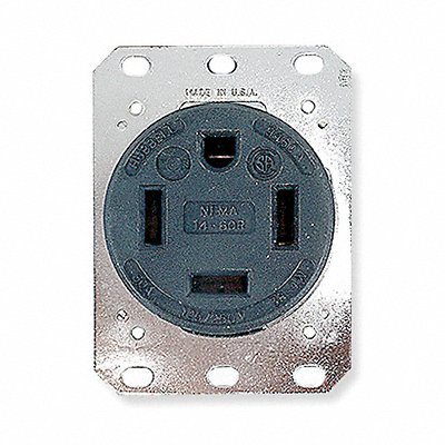 HUBBELL HBL9460A Receptacle Blk 125/250V AC 60 A 14-60R