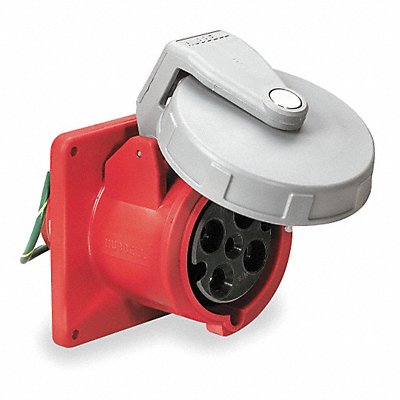 HUBBELL HBL460R7W WT Pin and Sleeve Receptacle Blue 60 A 4Pl Three
