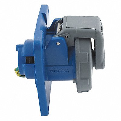 HUBBELL HBL4100R9W WT Pin and Sleeve Receptacle Orange 60 A 3Pl Single