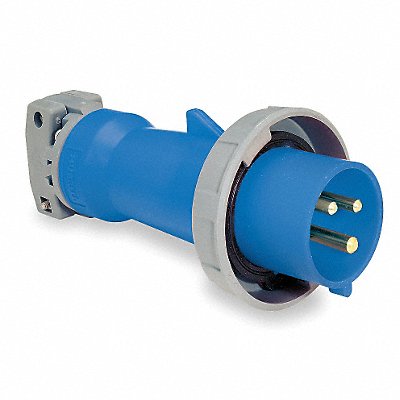 HUBBELL HBL320P6W IEC Pin and Sleeve Plug 20 A Blue 2Pl