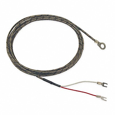 TEMPCO TRW00024 Thermocouple Probe Type J Length 8 ft.
