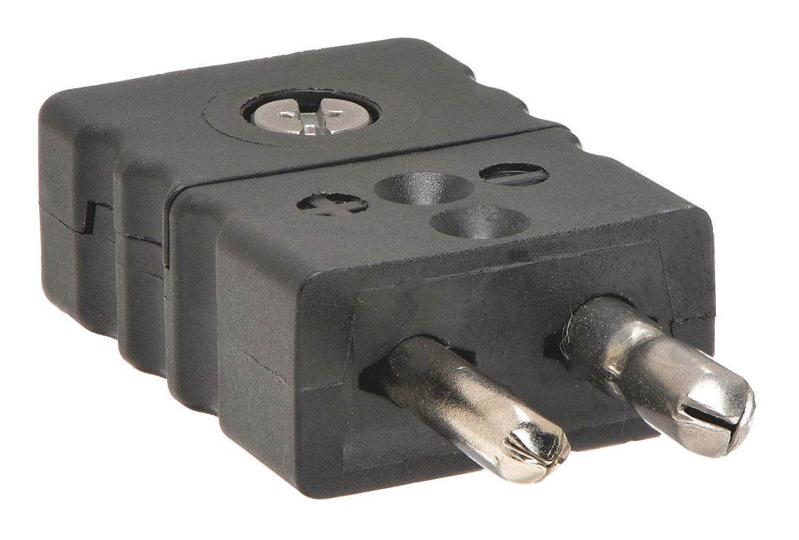 TEMPCO TCAR1006 Thermocouple Plug J Black Hollow Pin