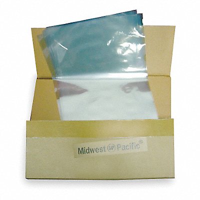 GRAINGER 5ZZ55 Shrink Wrap Bags PVC 8 in PK500