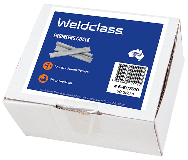Weldclass 6-EC7510 Chalk 10x10x75mm Square -Box 50 pcs