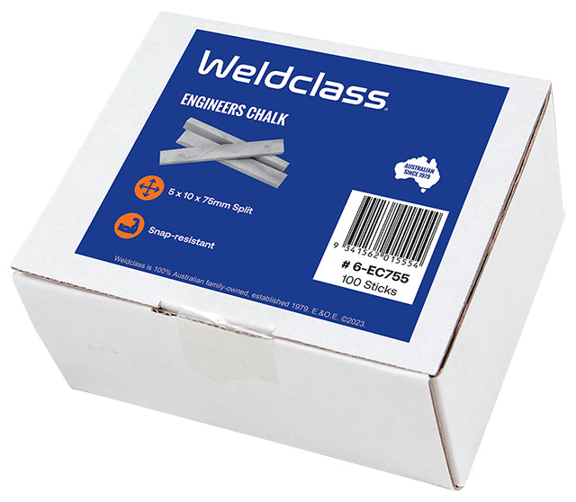 Weldclass 6-EC755 Chalk 10x5x75mm Split -Box 100 pcs