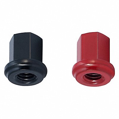 FUSION 6016B6016R Nut Black Red Screw PK10
