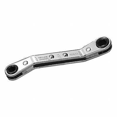 YELLOW JACKET 60633 Hex Ratchet Steel Chrome Finish
