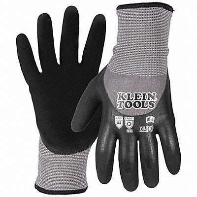KLEIN TOOLS 60840 Winter Knit Dipped Gloves Cut Lvl A4 XL