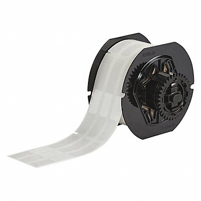 BRADY B33RO293427 Vinyl Wire Label Translucent/White
