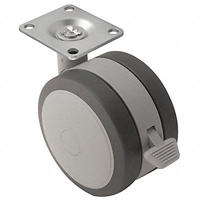 SHEPHERD Castor PSF100120GRB Swivel Plate Castor Wheel Dia 3 7/8 in