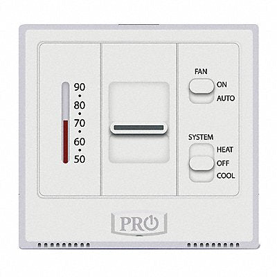 PRO1 IAQ T501M Low Volt NP Analog Thermostat Heat/Cool Sq