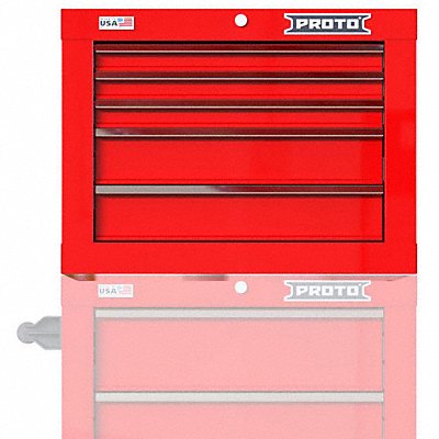 PROTO JSTV2720CS05RD Gloss Red Heavy Duty Top Chest