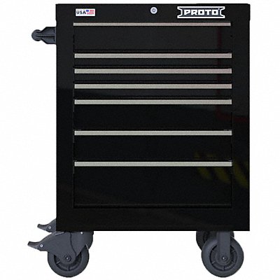 PROTO JSTV2739RS07BK Rolling Tool Cabinet Black Heavy Duty